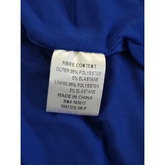 Princess Polly Micah Strapless Mini Dress Bodycon Blue Multicolor Size 10 - Picture 9 of 11